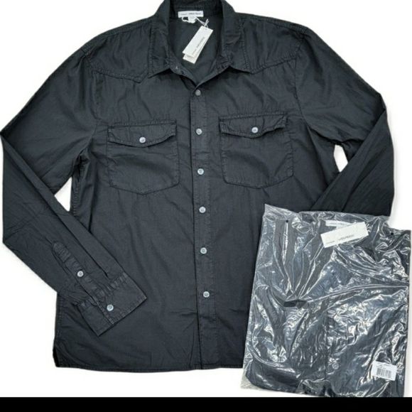 James Perse Other - James Perse Mens Cotton Buttondown shirts in Stunning Black